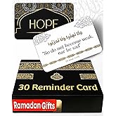 OLEEK ramadan gifts islamic quranic verses cards (30 Daily Reminders) - islamics gift for women - muslim gifts for men - ramadan decorations for home 2026 - ramadan dua cards - eid gift islamics decor