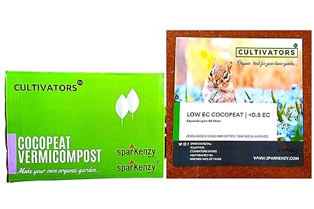 Cultivators Cocopeat 5Kg+ Vermicompost 5Kg