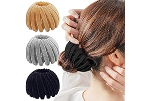 Sizobi 3 Pcs Birds Nest Style Hair Accessories for Women and Girls, Plastic Hair Bun Maker Suitable for Various Hair Types