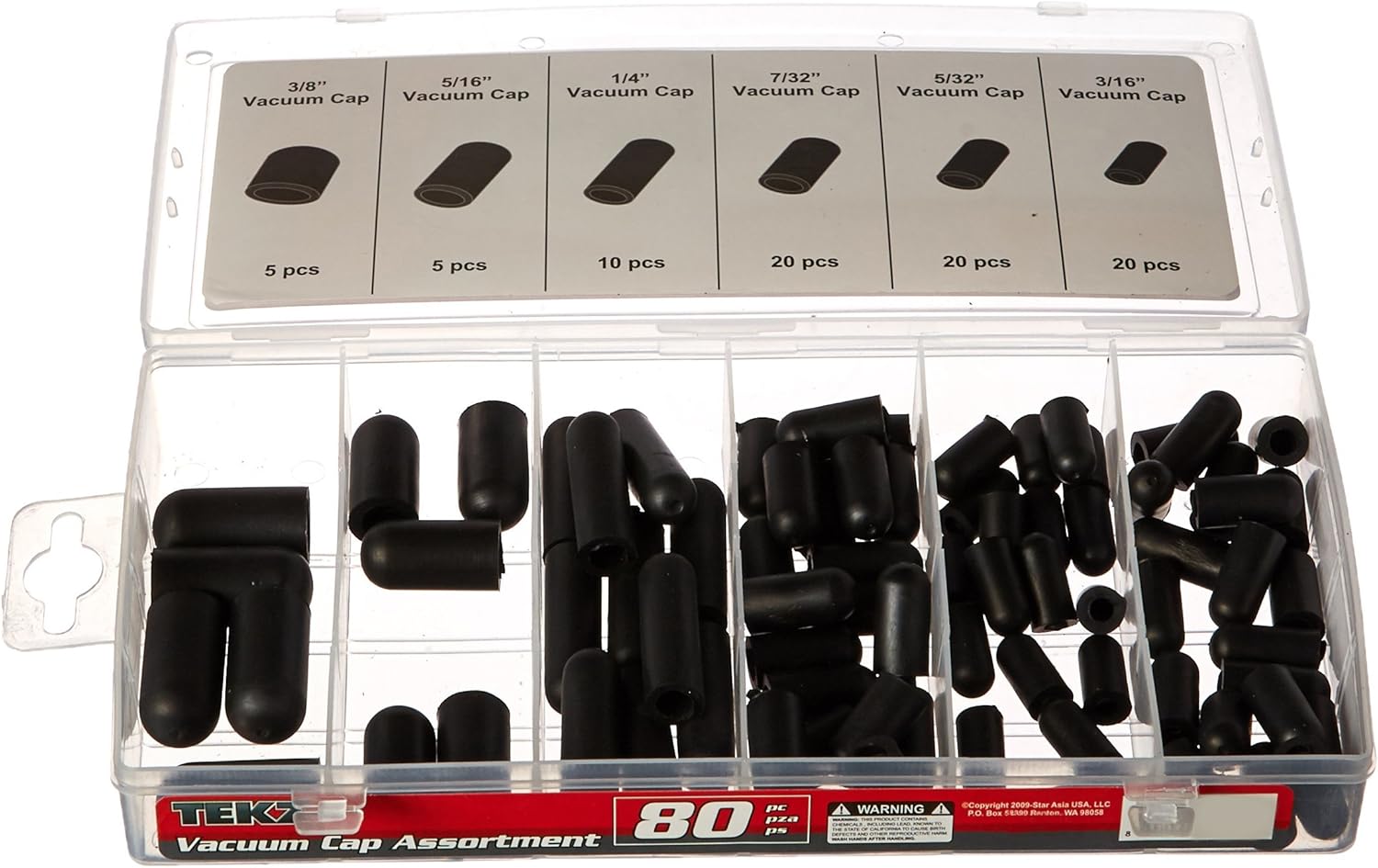 Titan 80 Piece Vacuum Cap Assortment: Automotive