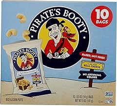 PIRATE BRANDS Aged White Cheddar Rice & Corn Puffs 10pk, 5 OZ