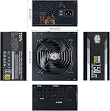 Cooler Master MWE Gold 750 V2 ATX 3.1 Fully Modular PSU UK Plug view 3