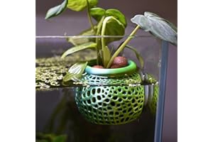 Aquarium Plant Holder with Suction Cup, Lightweight Plant Pot for Aquatic Small Plants, Securely Holder for Pothos, Coleus, P