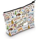 WZMPA South Dakota State Trip Travel Bag South Dakota Traveler Gift Take Me To South Dakota Zipper Makeup Pouch Bag (Take South Dakota)