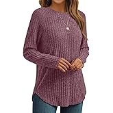 AUTOMET Womens Long Sleeve Shirts Fall Fashion Tops 2026 Blouses Dressy Sweaters Tunic Winter Clothes Casual Outfits