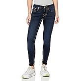 True Religion Women’s Jennie Mid Rise Curvy Fit Skinny Ankle Jean – Skinny Jeans for Women, Comfortable & Trendy