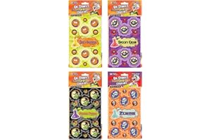 Just For Laughs Dr. Stinky's Scratch N Sniff Stickers Halloween 4-Pack- Spicy Pumpkin, Spooky Cider, Potion Punch, Zombie