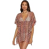 BECCA womens Crochet Tunic, Plunge Neck, Crochet, Beach Cover Ups for Women