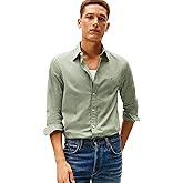 Tommy Hilfiger Mens Long Sleeve Poplin Shirts in Regular Fit, Men's Button Down Shirts, Also Available in Big and Tall