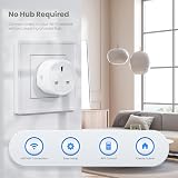 UPXNBOR Smart Plug Wi-Fi Outlet 2 Pack 13A Energy Monitoring 2.4GHz view 2