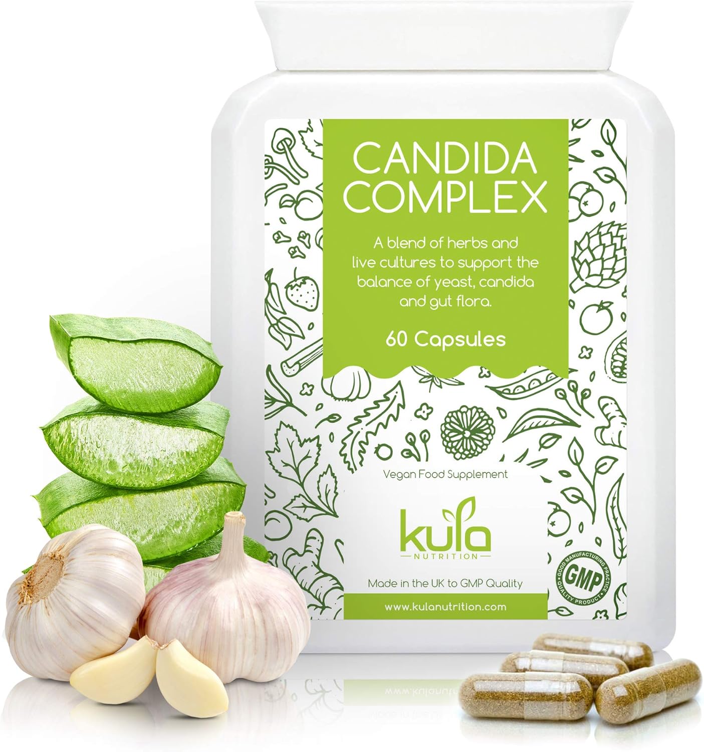 CandiCrush, Candida Cleanse Complex, Herbal Thrush Tablets