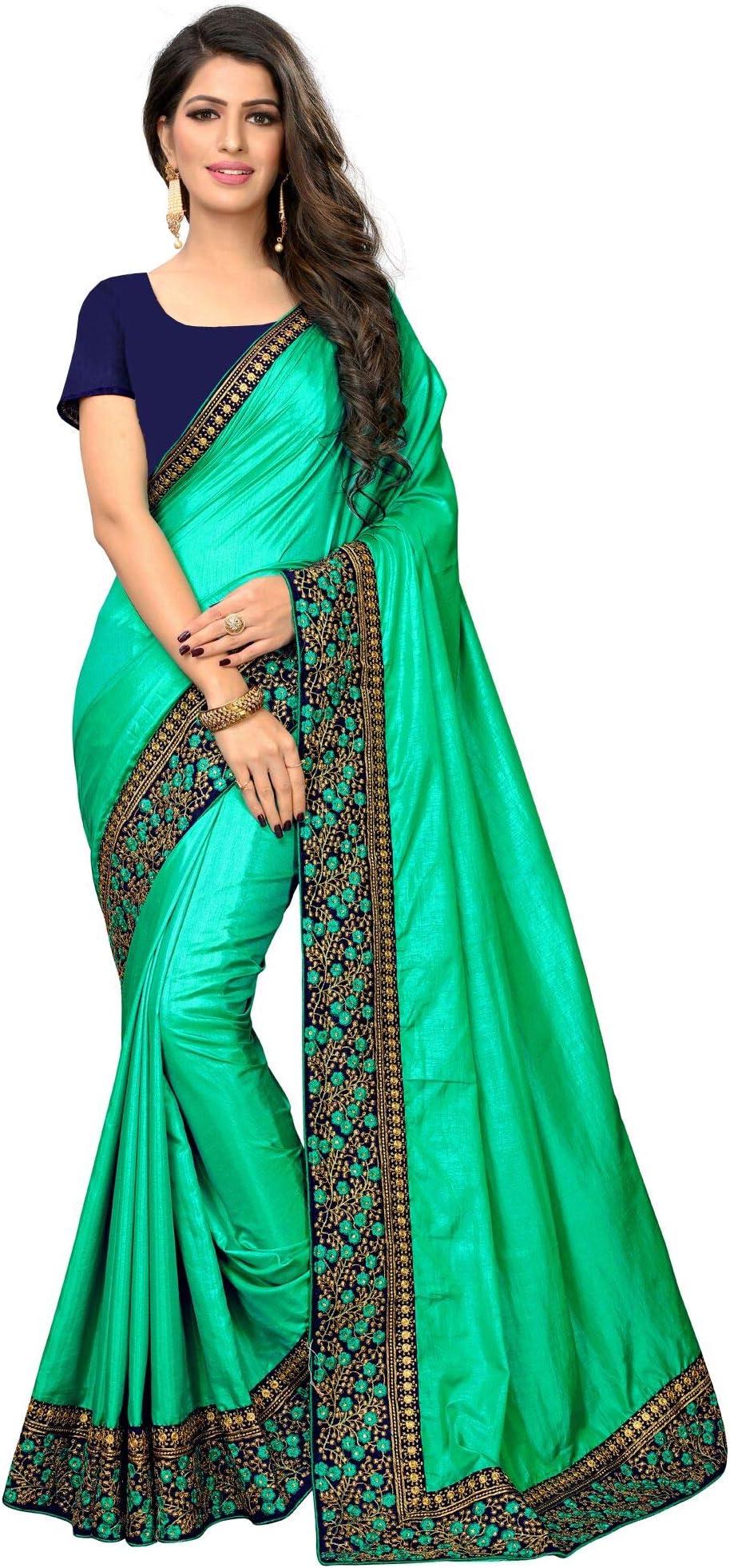 madhav textiles MT Women's Banarasi Silk Sarees With Woven Jacquard Work & Blouse Piece (pink)