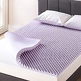 Best Price Mattress 1.5 Inch Egg Crate Memory Foam Mattress Topper with Soothing Lavender Infusion, CertiPUR-US Certified, Dorm Essentials, Twin