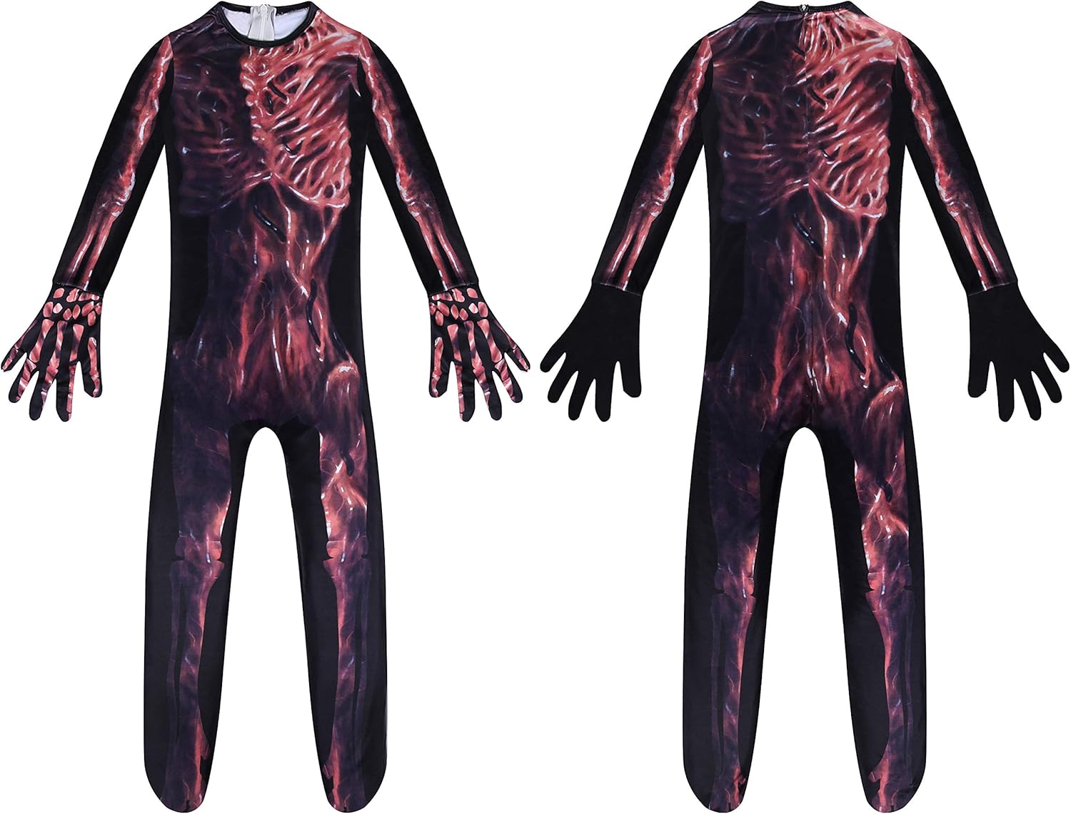 Costume Scary Game Kids Roleplay Evil Creepy SCP Halloween Hooded Jumpsuit for boy/Girl: Clothing
