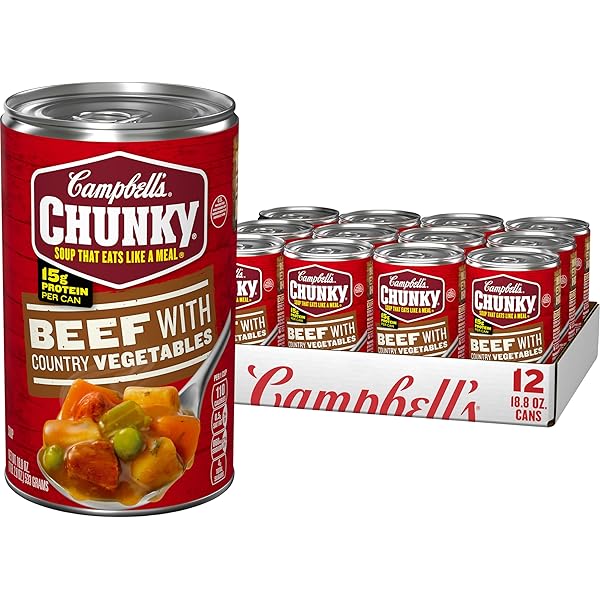Amazon.com: Campbell's Chunky Soup, Hearty Bean Soup With Ham, 19