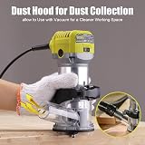 DEWINNER Electric Hand Palm Router Trimmer 6 Speeds 1/4 and 3/8 Collets view 6