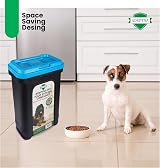 ADEPTNA Large 30L Pet Food Storage Container with Airtight Seal Blue Lid view 4