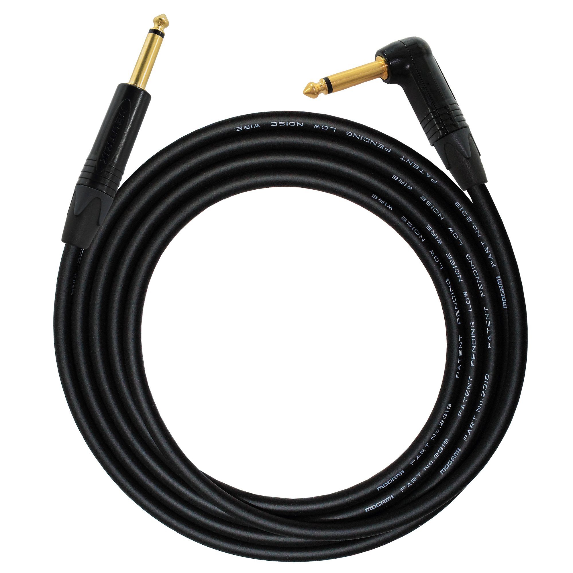 WORLDS BEST CABLES 2 Foot Guitar Bass Instrument Cable CUSTOM MADE using Mogami 2524 wire