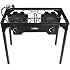 2-Burner + Toast Grill Portable Propane Stove - Foldable Camping & Outdoor Cooking Gas Burner With Regulator - View #11