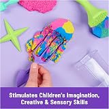 Kinetic Sand Squish N’ Create 382g Blue Yellow Pink 5 Tools Moulds view 5