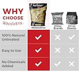 Woodabrix Oak BBQ Smoking Wood Chips 800g Natural for Charcoal Gas view 6