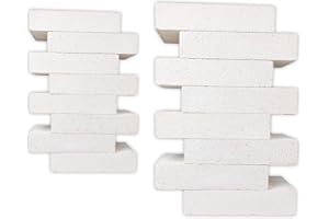 SIMOND STORE Insulating Fire Bricks - 2500F Rated - 2 Inch x 4.5 Inch x 9 Inch - Soft Fire Bricks for Forge Pizza Oven Wood Stove Fireplace Fire Pit Kiln Jewelry Soldering Block, Pack of 16 Fire Brick