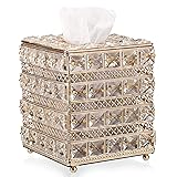 Sumnacon Crystal Square Tissue Box Cover