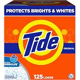 Tide Powder Laundry Detergent, Original Scent, 125 Loads, 143 oz