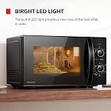 Toshiba Black Mirror Front Microwave 20L 700W 5 Power Levels UK 35min view 7