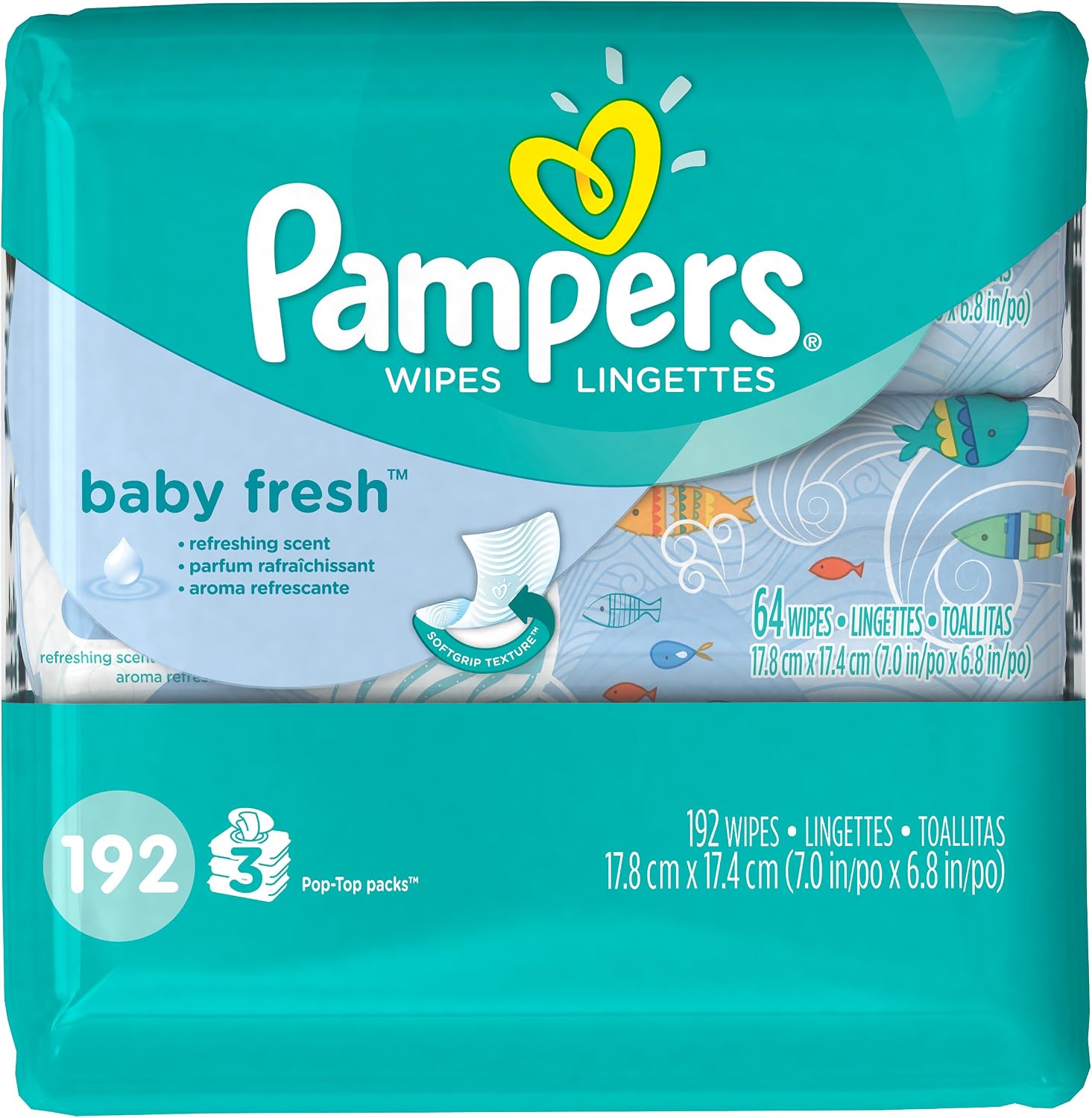 Pampers wipes Baby Fresh - 192 ct (037000870975)