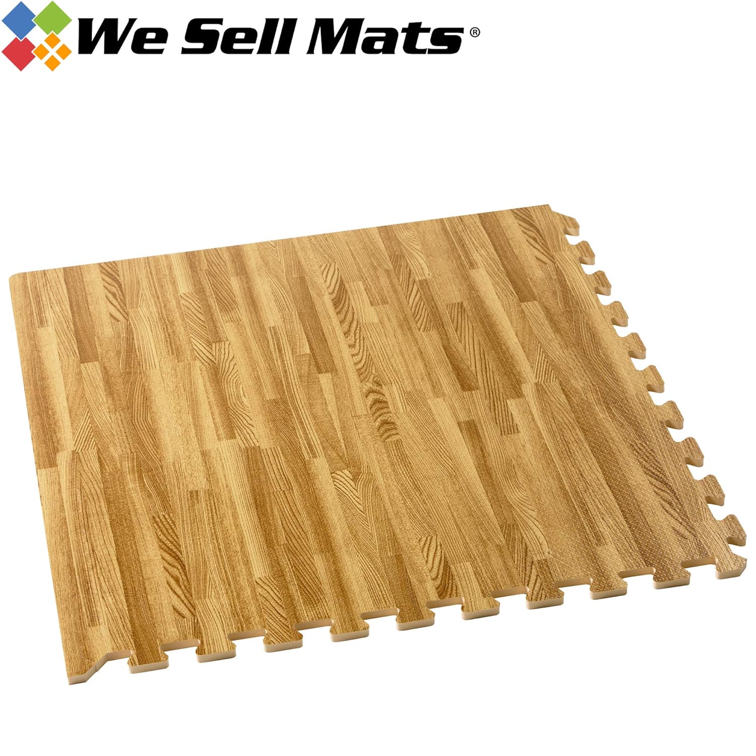 Cork Grain And Bamboo Grain Interlocking Foam Anti Fatigue