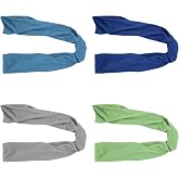 Cooling Towels 4 Pack, 40x12 Inch Cooling Towel for Neck &amp; Face, Sports | Cooling Neck Towel: Ideal for hiking, gardening, road trips, sports events, dog walks and hot weather activities.