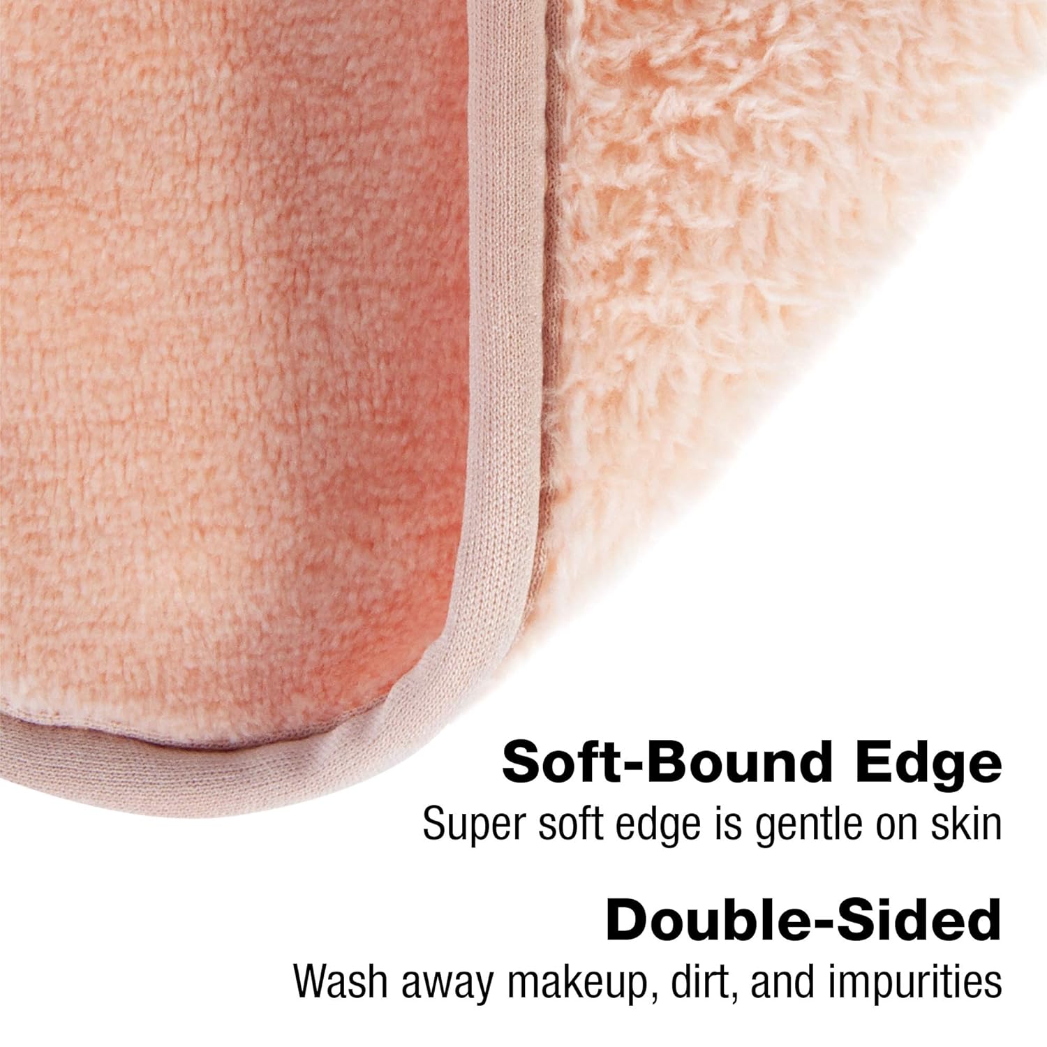 Eurow Makeup Removal Cleaning Cloth, 5 by 5 Inches, Coral, Pack of 10: Beauty