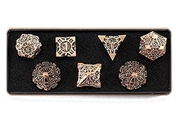 DND Metal Dice Set with Dragon Totem Metal Gife
