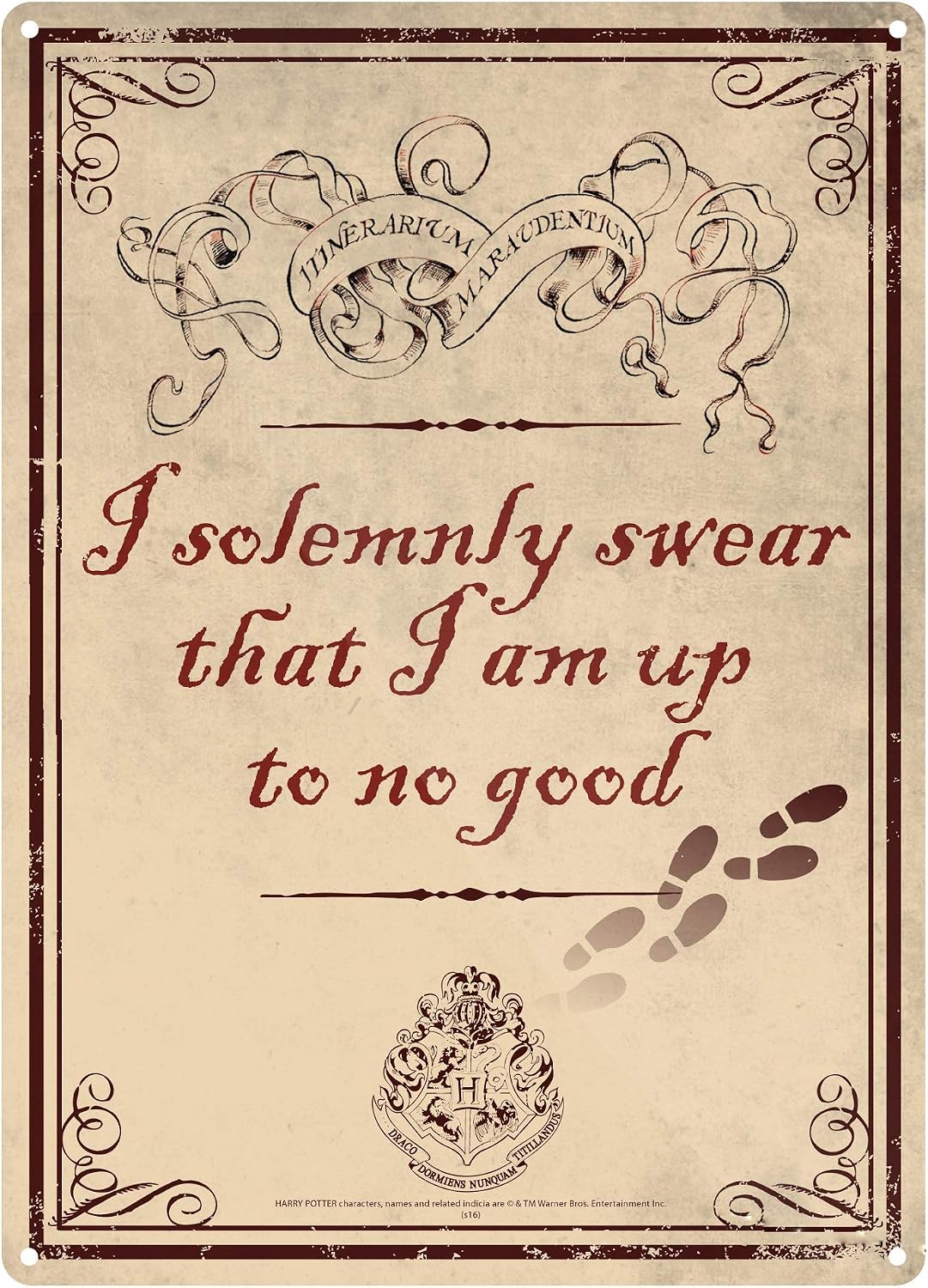 HARRY POTTER Adorno wall plaque, Metal, (Good), 15x 21 cm, Harry Potter (Up to No Good)