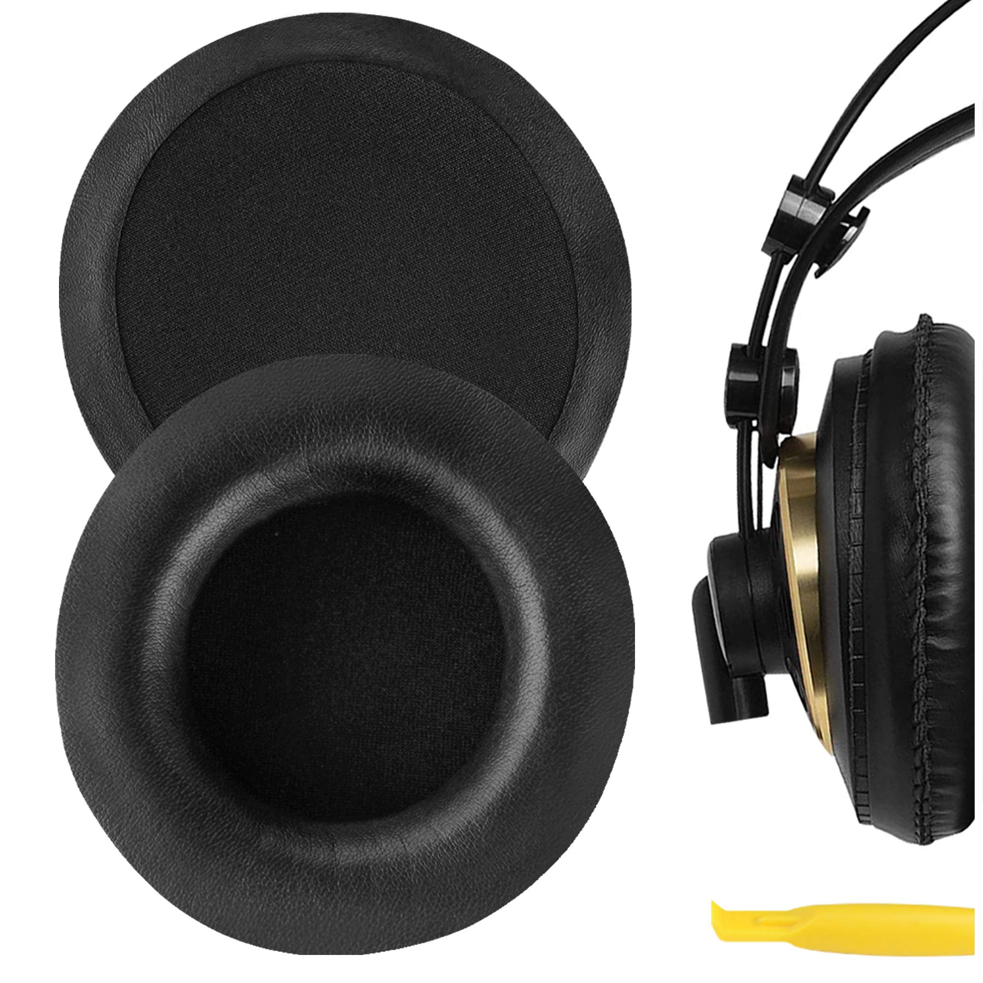 Geekria Replacement Ear Pads for AKG K240/ K240S/ K240MKII/ K241/ K270/ K271/ K271S/ K272/ K52/ K72/ K92/ K242/ K340/ K550/ K551/ K553S, M220 Headphones, Ear Cushions (Black)
