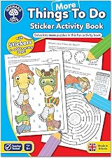 Orchard Toys More Things To Do Sticker Colouring Activity Book 45 stickers