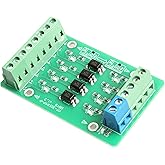 NOYITO 4-Channel Optocoupler Photoelectric Isolator Module Level Voltage Converter Module PLC Signal Converter Module PNP NPN