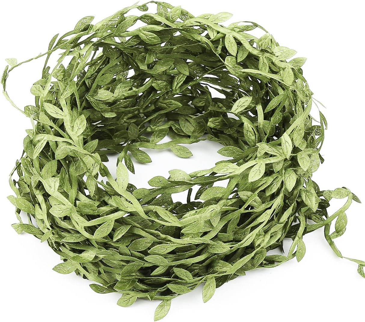 PUCKWAY Artificial Vines, Fake Hanging Plants Silk Ivy Garlands Simulation Foliage Rattan Green Leaves Ribbon Wreath Accessory Wedding Wall Crafts Party Décor
