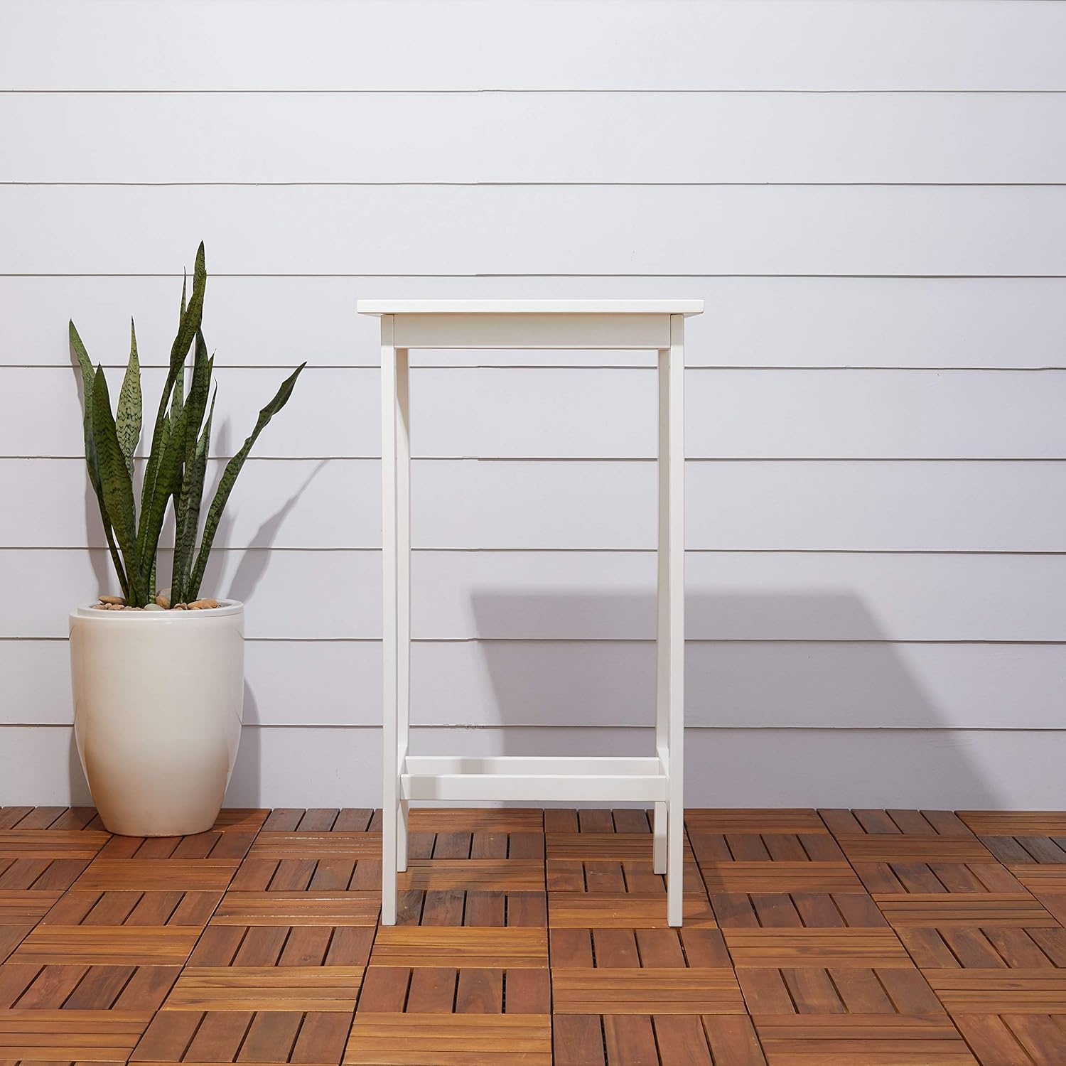 Vifah V1357 Bradley Outdoor Wood Bar Table: Garden & Outdoor