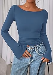 PRETTYGARDEN Women's Long Sleeve Shirts 2025 Fall