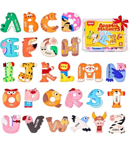 Amazon.com: JOCHA ABC Letter Cute Animals Fridge Jumbo Large