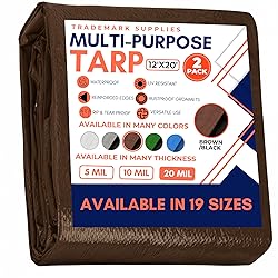 Large Waterproof Tarp - Heavy Duty 20 Mil Thick