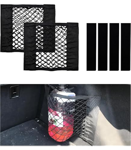 Filet De Chargement Pour Coffre Voiture/SUV - 80x60 Cm Extensible, Boucles, Nylon Résistant