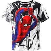 Disney Marvel Girls' and Boys' Athletic UV Quick-Dry Sports Graphic T-Shirt | Officially Licensed丨Girls' &amp; Boys' Athletic T-Shirt丨Character Graphic丨Soft Breathable Fabric丨Everyday Sportswear丨Ages 2-9