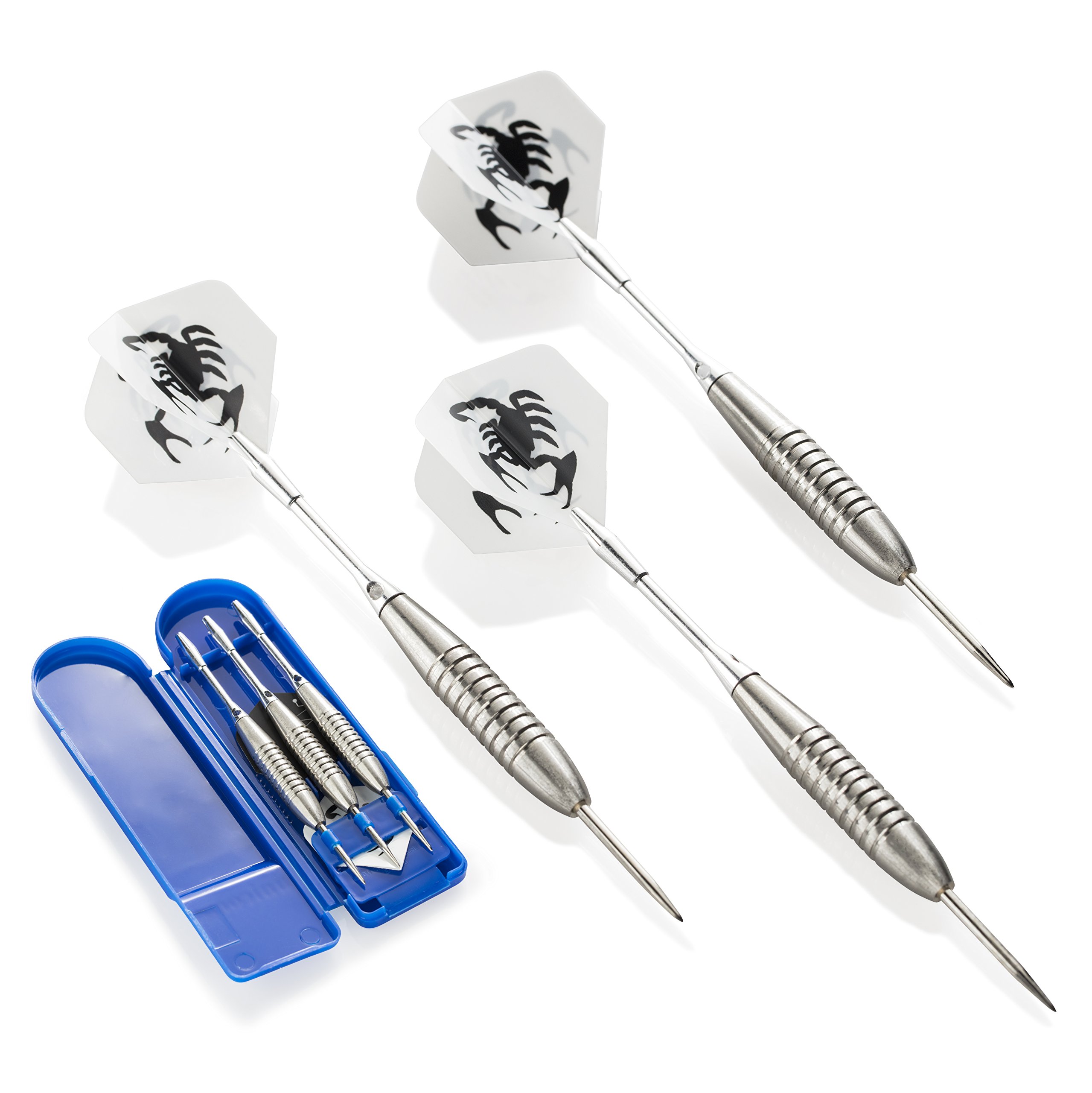 Unicorn, Recreational Steel 600 Dart Set with Tips, Barrels, Shafts, Flights, and Flight Protectors