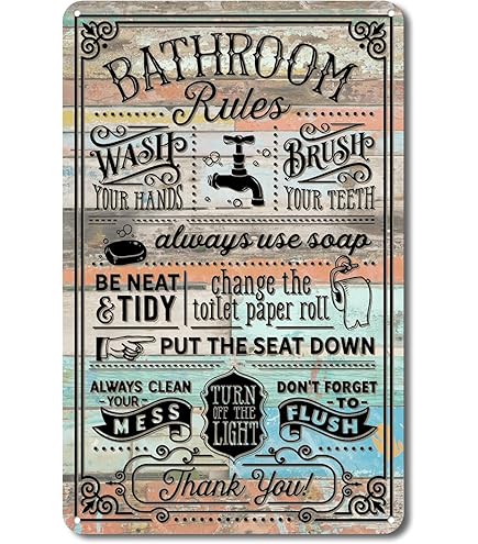 Plaque Métal Humour Toilettes Citation Déco Bar Bistrot Rigolote