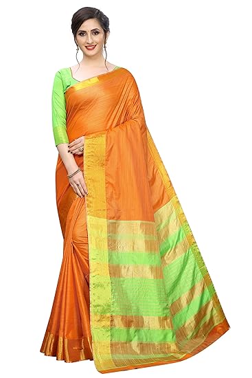 Women`s Art Silk saree with Blouse Piece(SanaCOLOR)