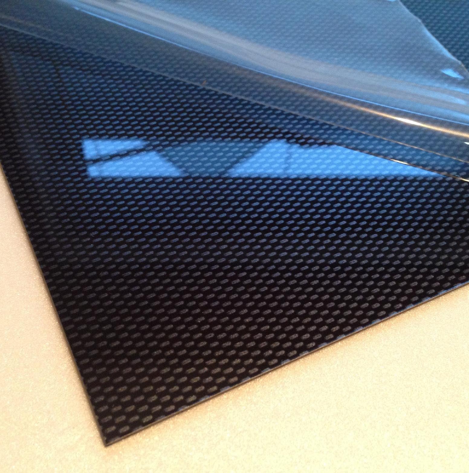3mm Black Carbon Fibre Effect ABS Sheet 7 Sizes to Choose Acrylonitrile Butadiene Styrene Sheet (148mm x 105mm / A6)