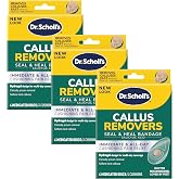 Dr. Scholl's Foot Callus Remover Pads, Duragel, 12 Count | Medicated discs with salicylic acid for daily foot care and at home pedicure